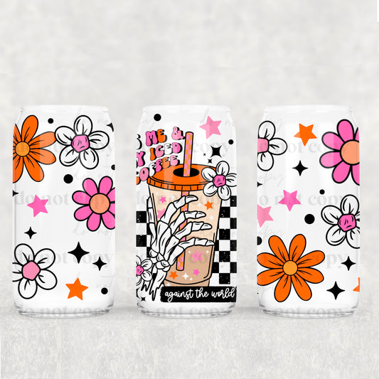 Ice Coffee Hand 16oz Libbey Wrap Transfer