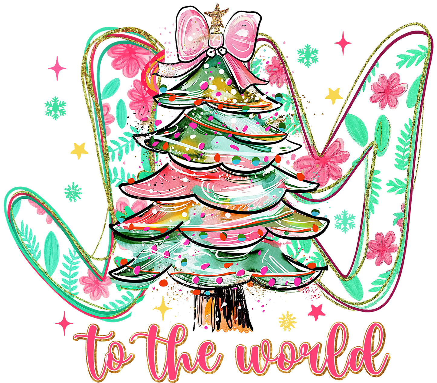 JOY TO THE WORLD BOW TREE TRANSFER