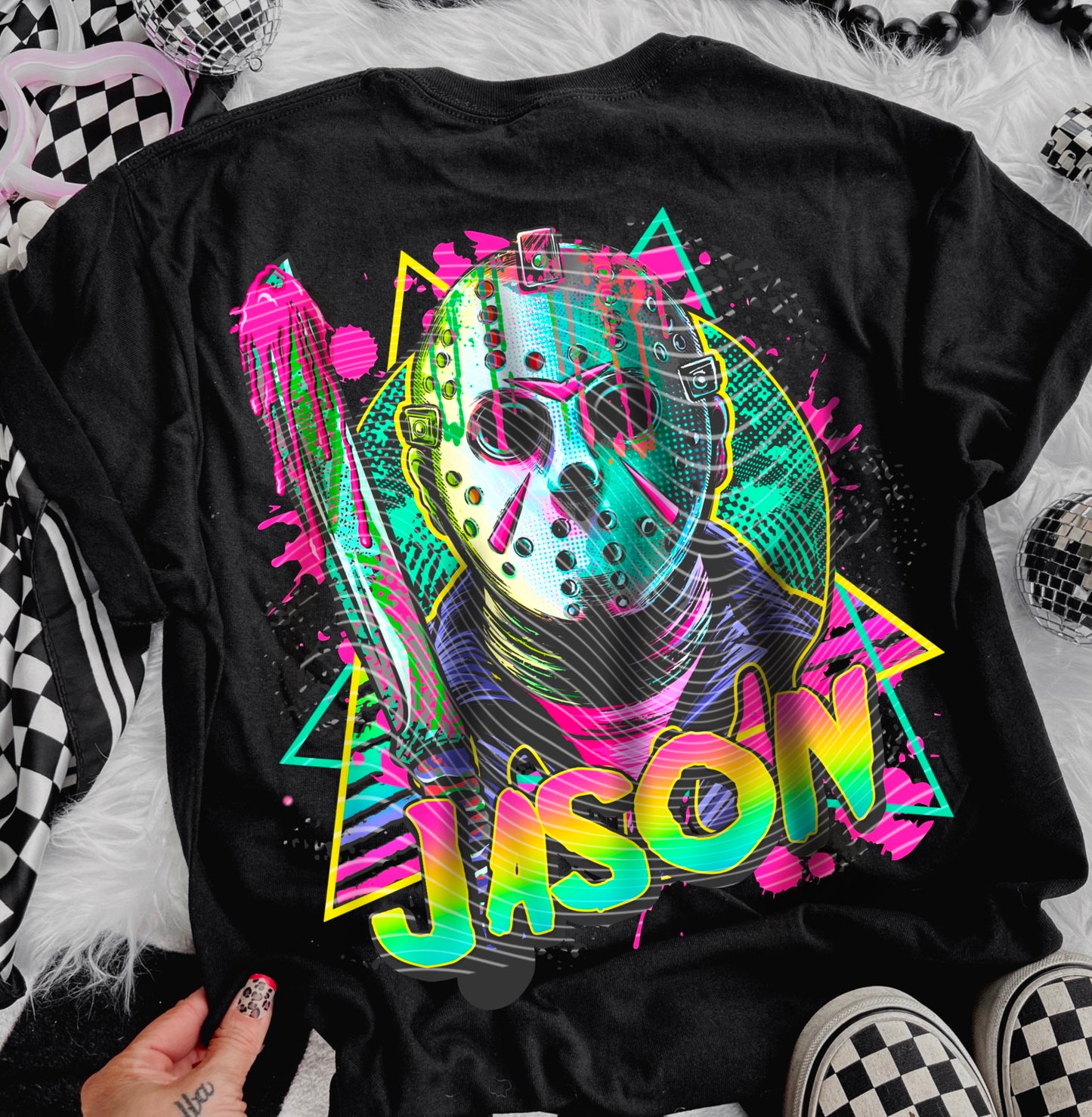 Jason Neon Splatter Transfer