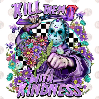 Kill them with Kindness purple Two Part **Sold Separately** Transfer