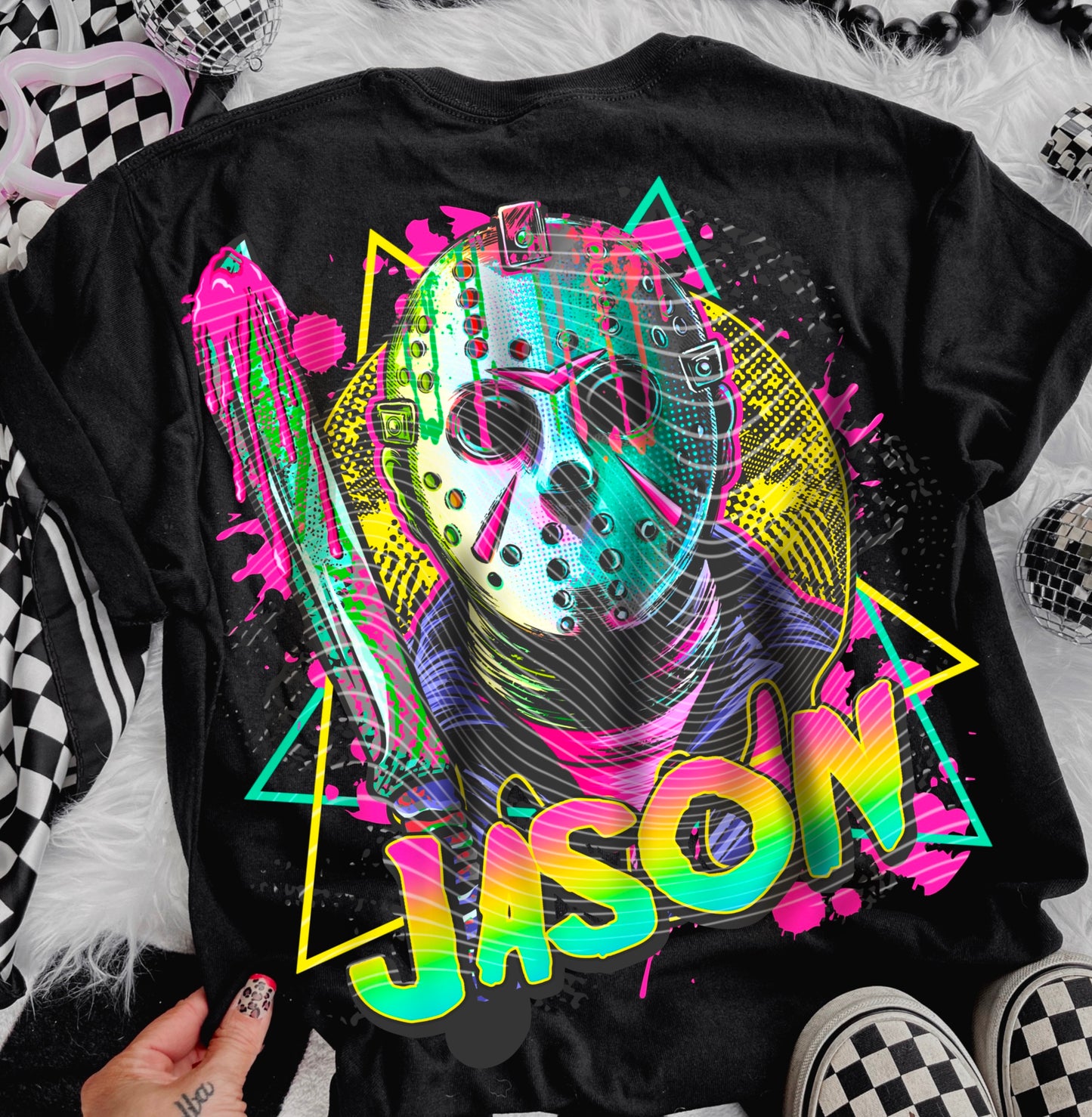 Jason Neon Splatter Transfer