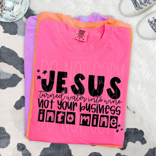 Jesus Turnes Water Transfer