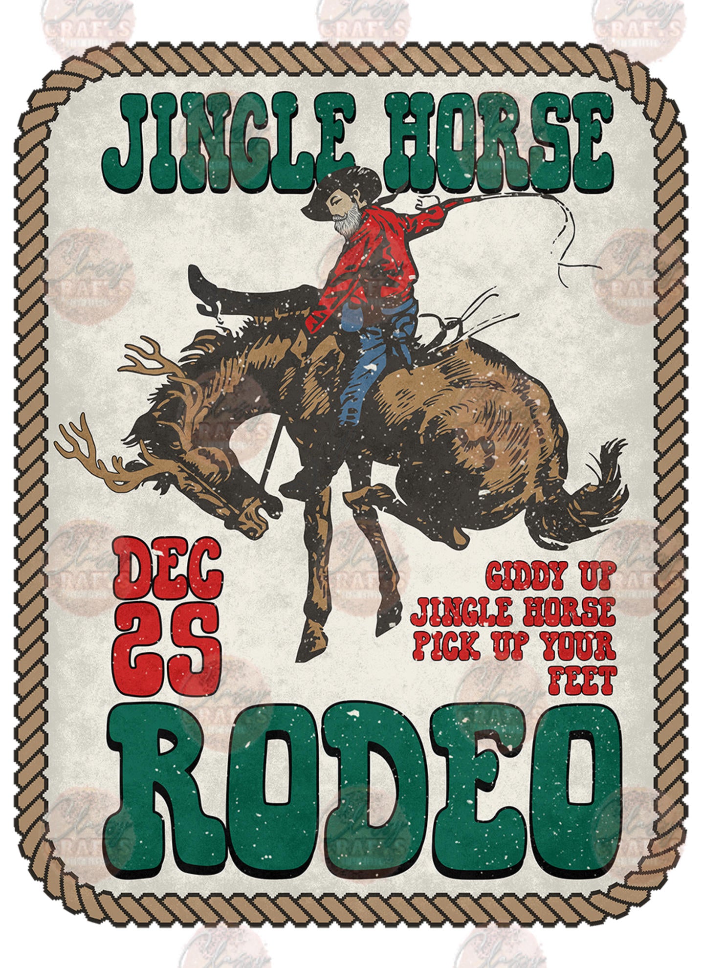 Jingle Horse Rodeo Transfer