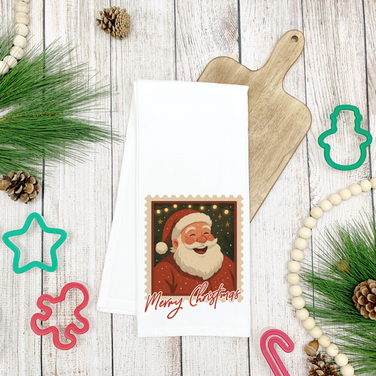 Jolly Santa Tea Towel Transfer