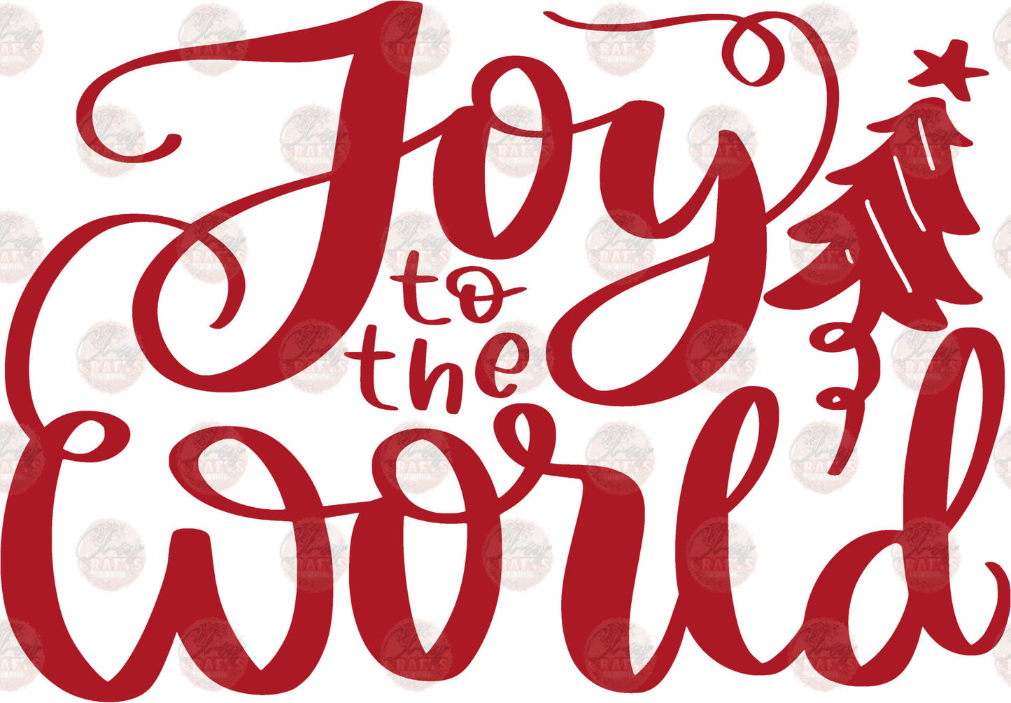 Joy To The World Red Transfer