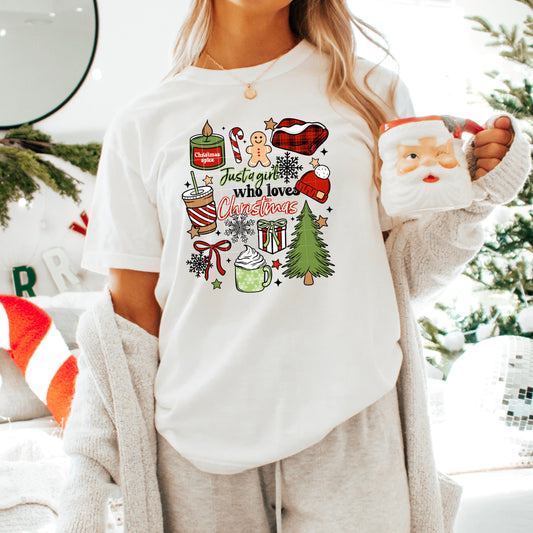 Just A Girl Who Love Christmas Transfer