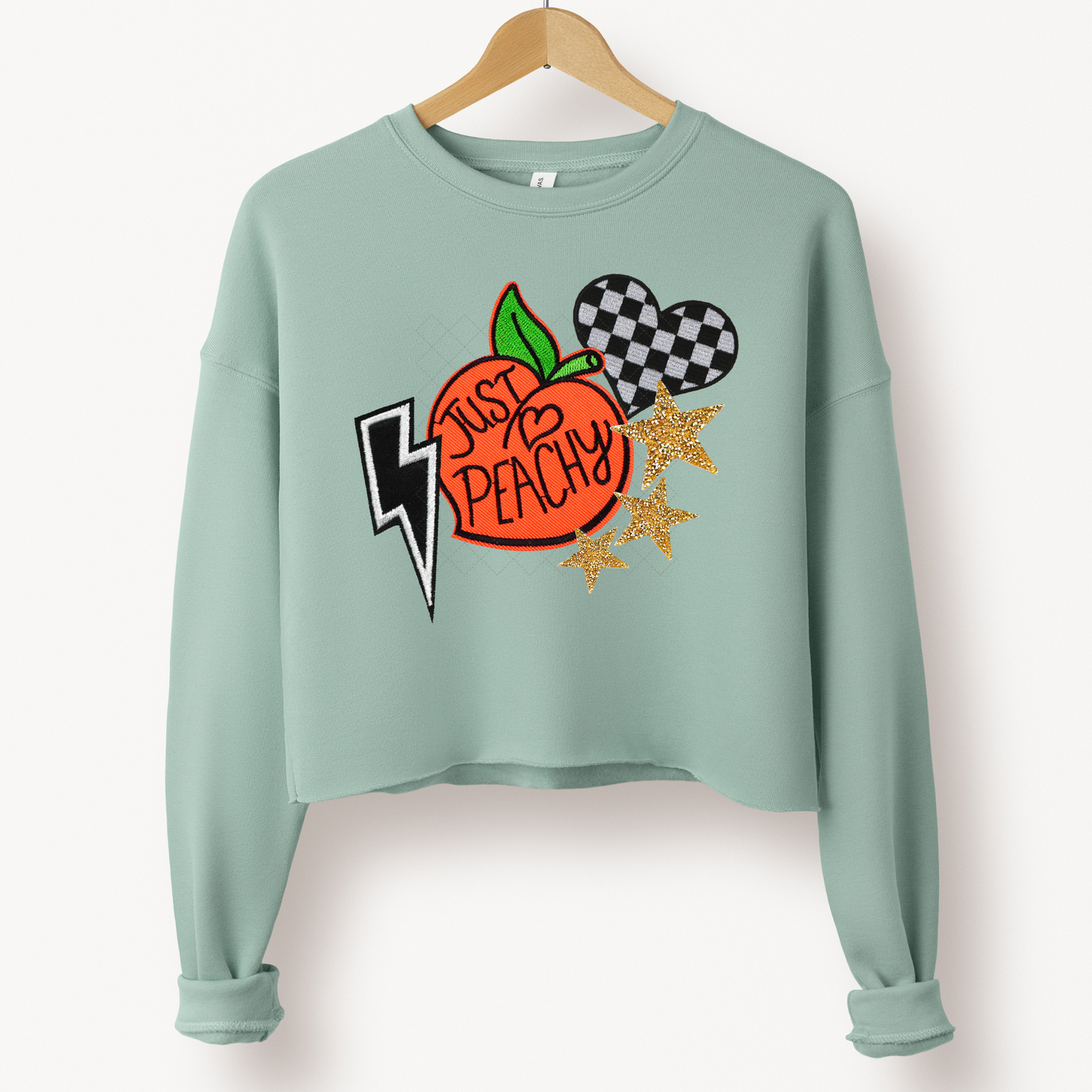 Just Peachy Faux Patch Transfer