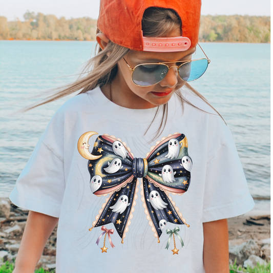 Kids Ghost Bow Transfer