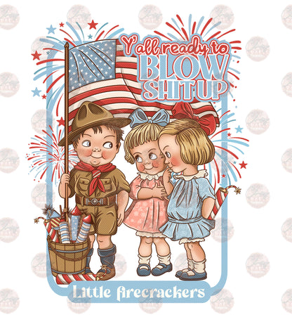 Kids with Firecrackers  **TWO PART* SOLD SEPARATELY** Transfer