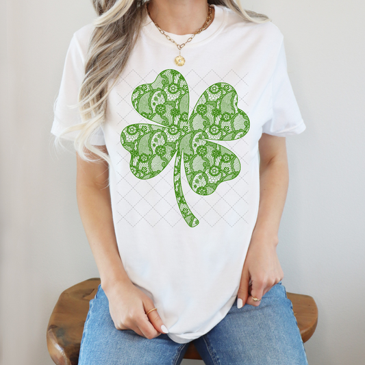 Lace Clover Transfer