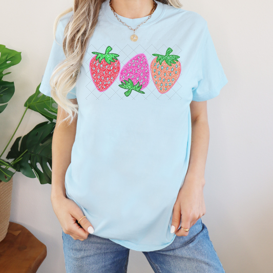 Lace Strawberries Transfer