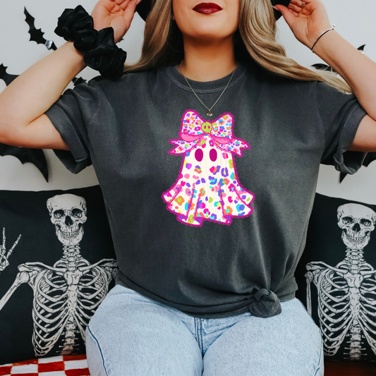 Leopard Ghost Pink Transfer