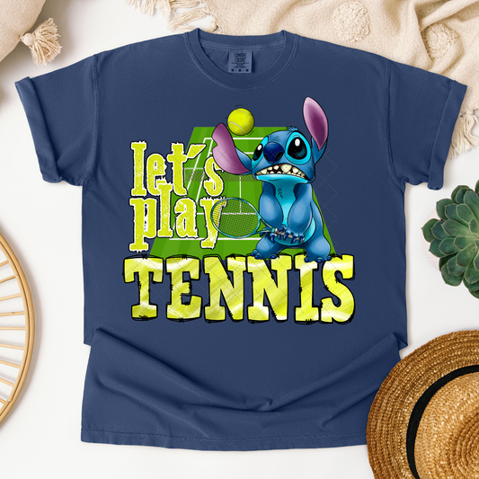 Lets Play Tennis Blue Koala Transfer