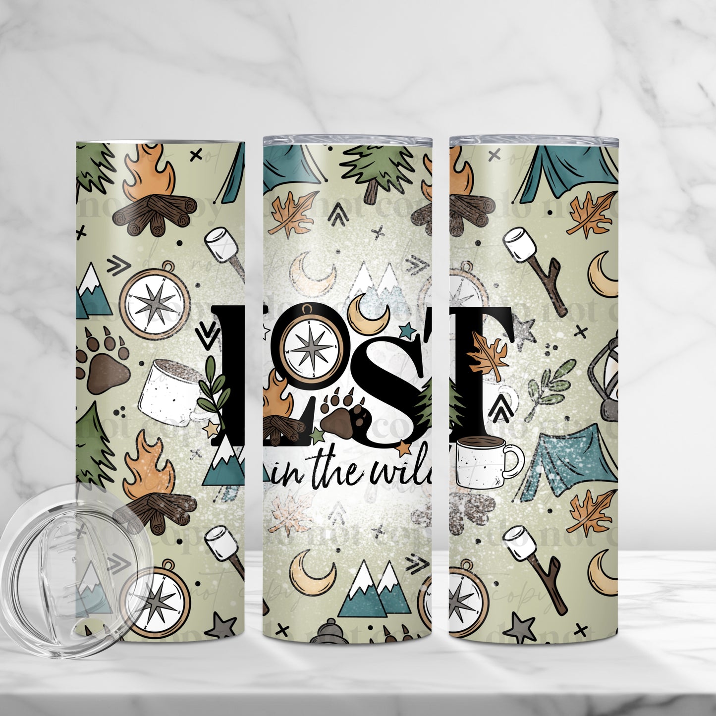 Lost In The Wild Tumbler Transfer