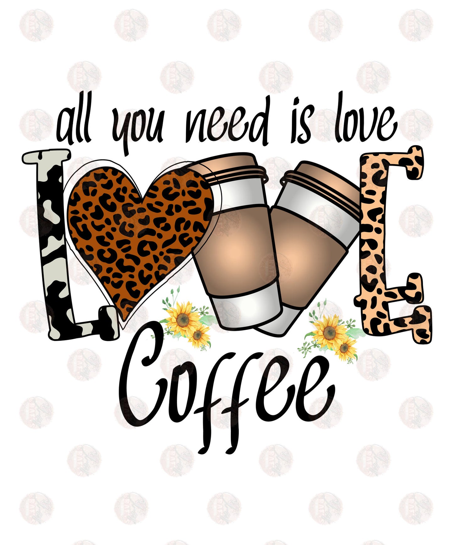 Love Coffee - Sublimation Transfers