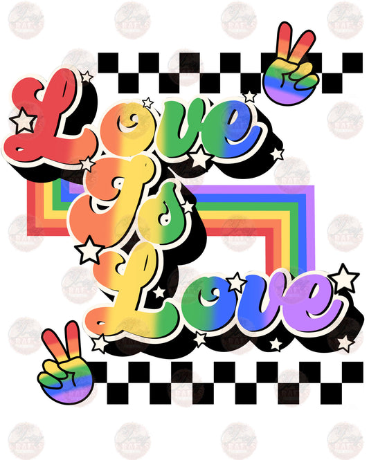 Love Is Love Retro - Sublimation Transfer