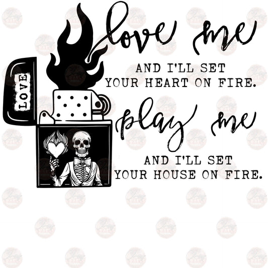 Love Me Play Me - Sublimation Transfers