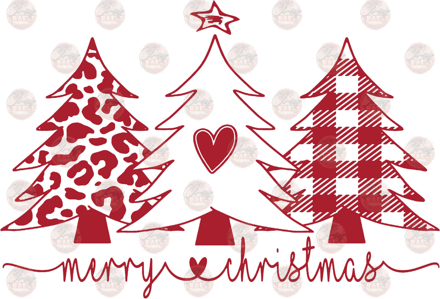 Love Of Christmas Red - Sublimation Transfer