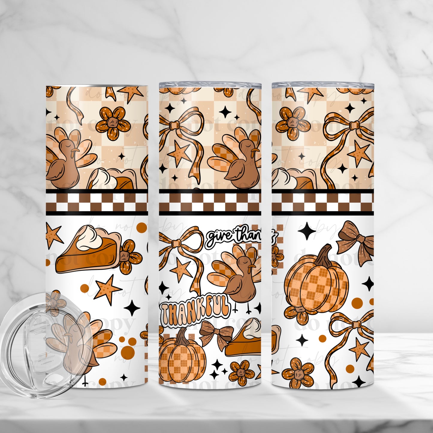 Love Thanksgiving Tumbler Wrap Transfer