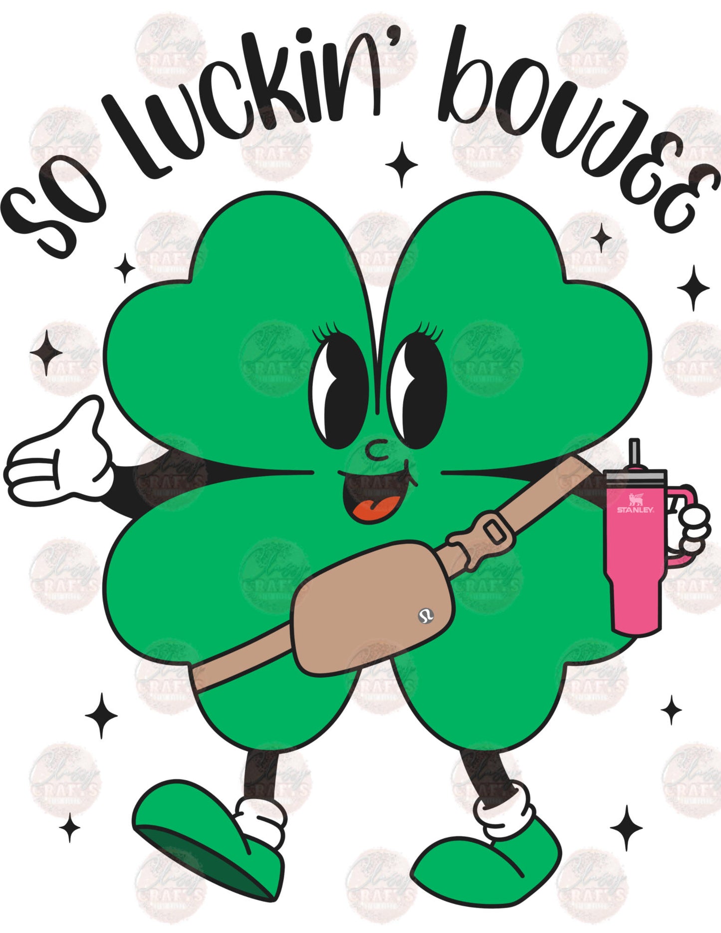 Luckin' Boujee Clover Transfer