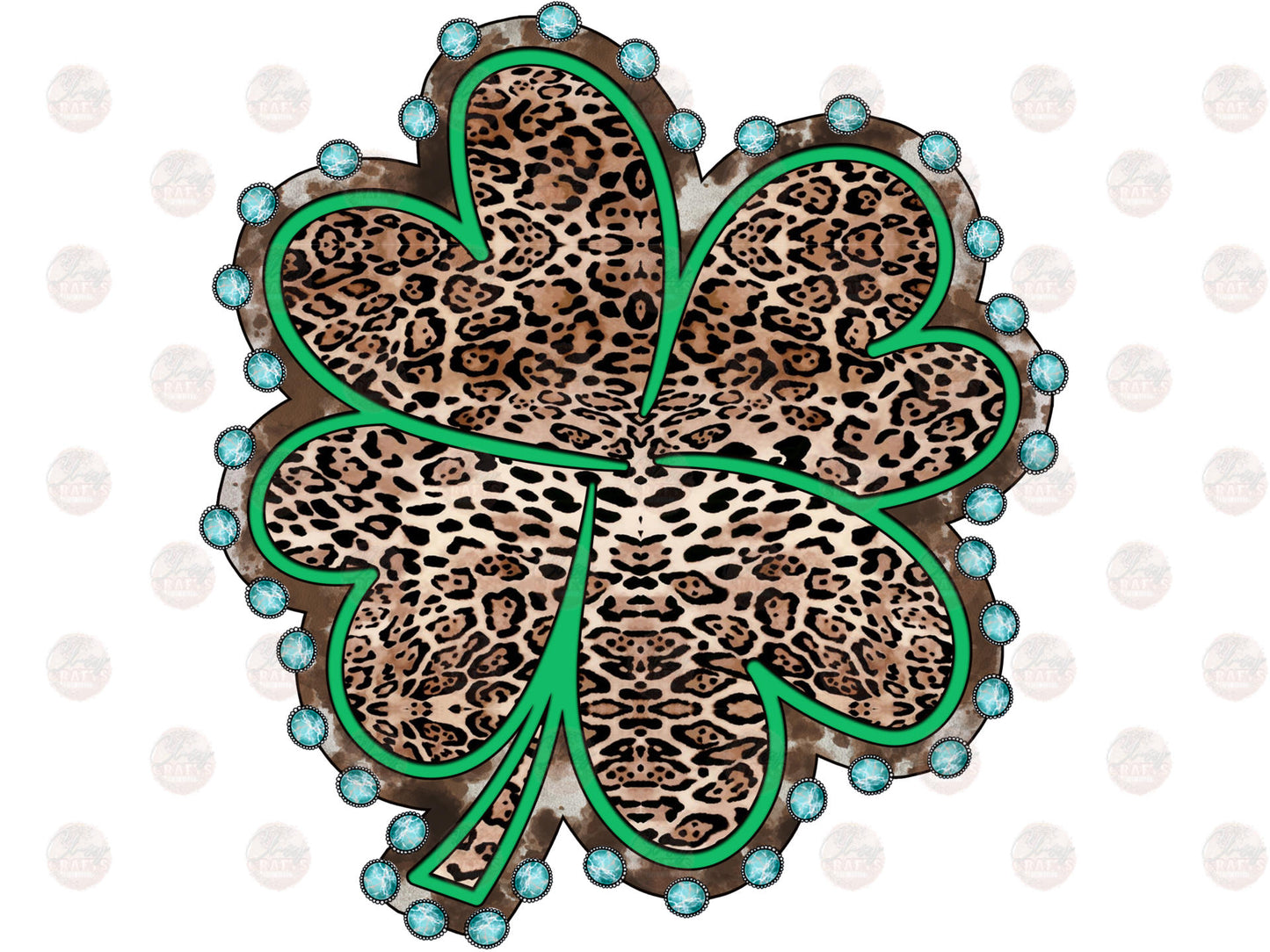 Lucky Leopard Clover Transfer