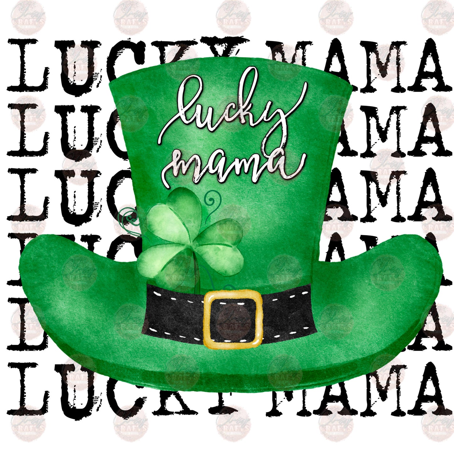 Lucky Mama Hat Transfer