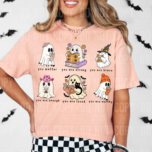 MOTIVATIONAL HALLOWEEN GHOSTS TRANSFER