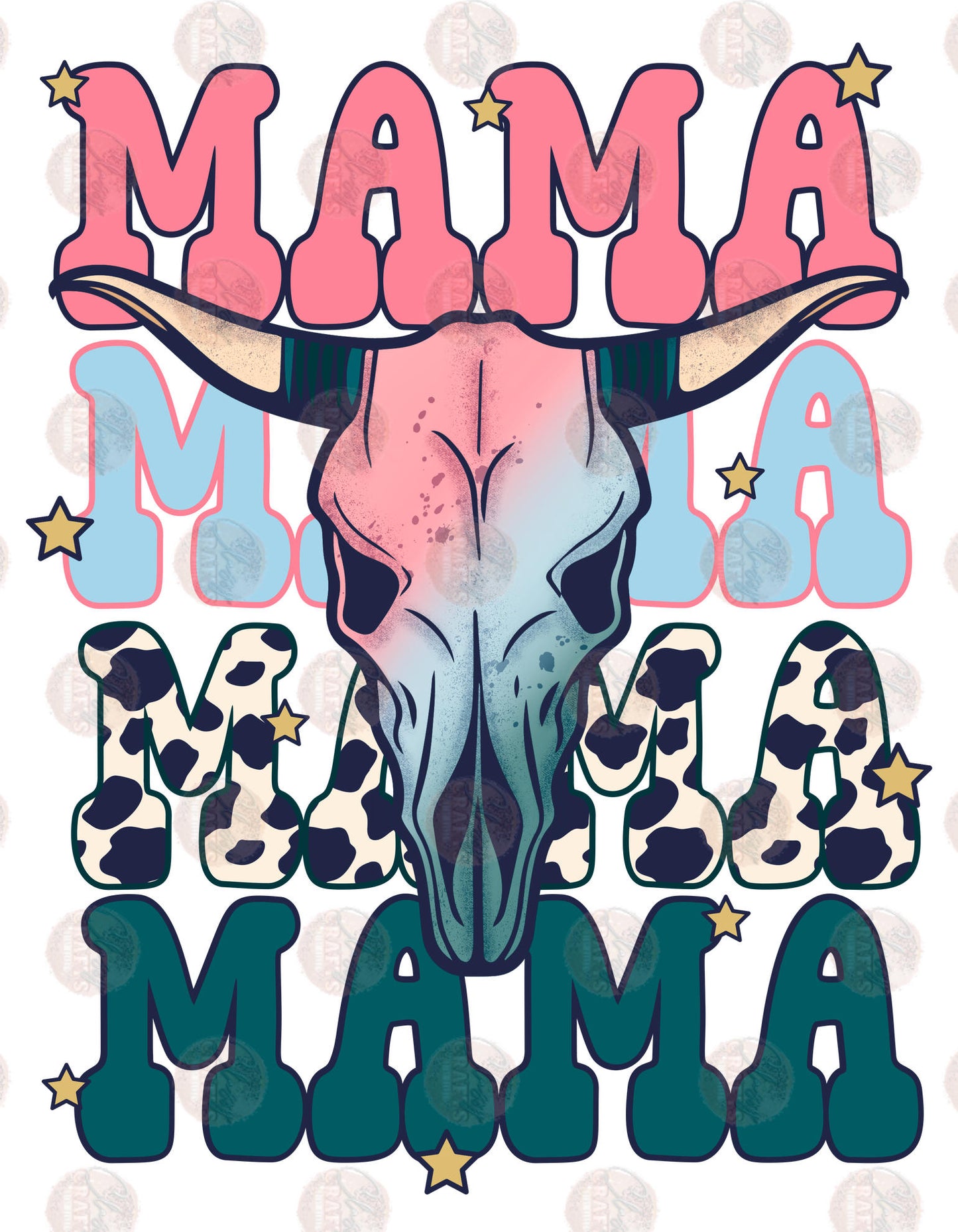 Mama Boho Western Transfer