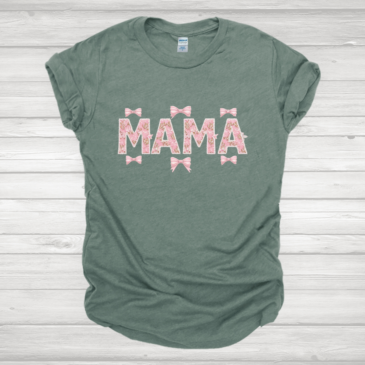 Mama Bows Pink Transfer