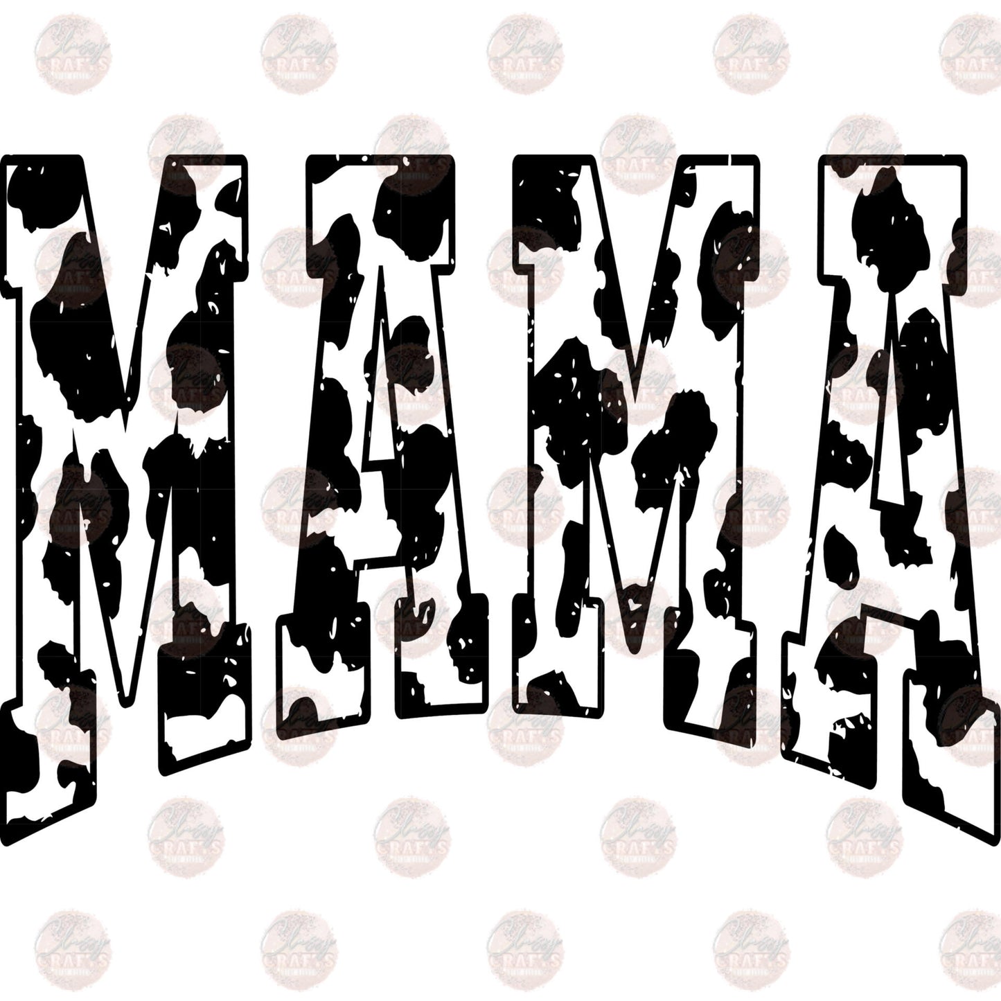 Mama Cowhide Black Transfers