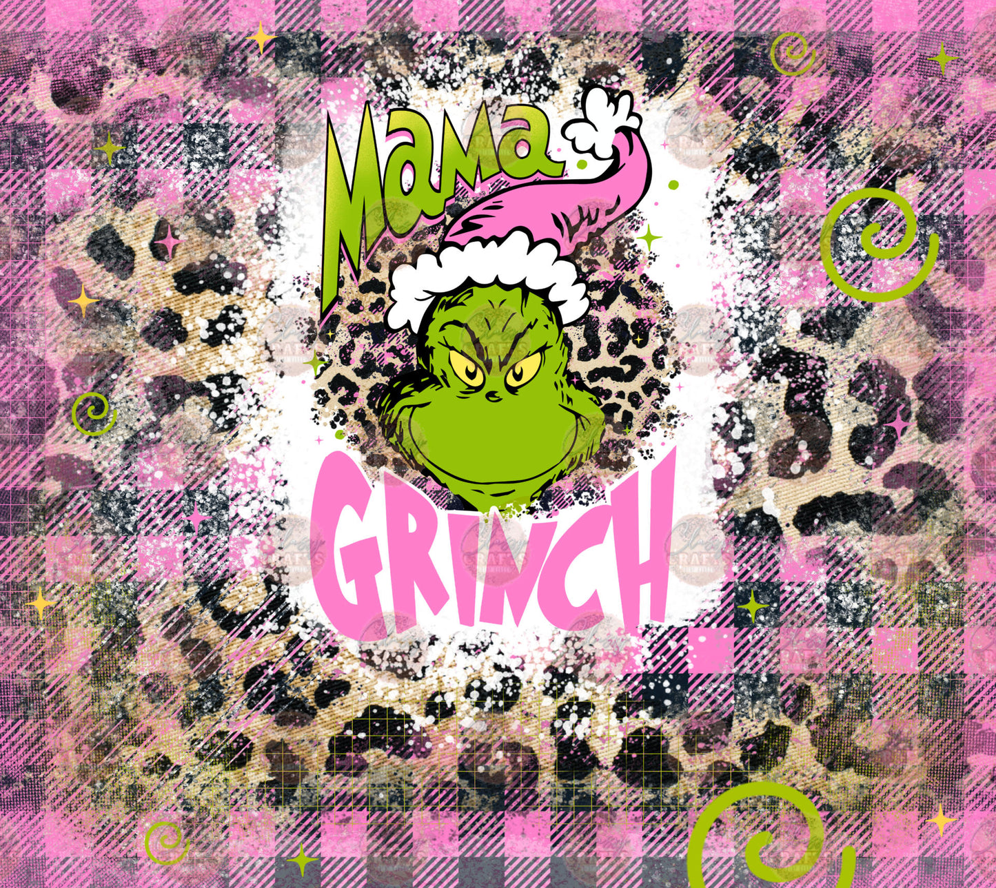 Mama Grump Tumbler Wrap - Sublimation Transfer