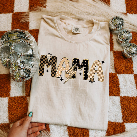 Mama And Mini With Lightning Bolt Transfer