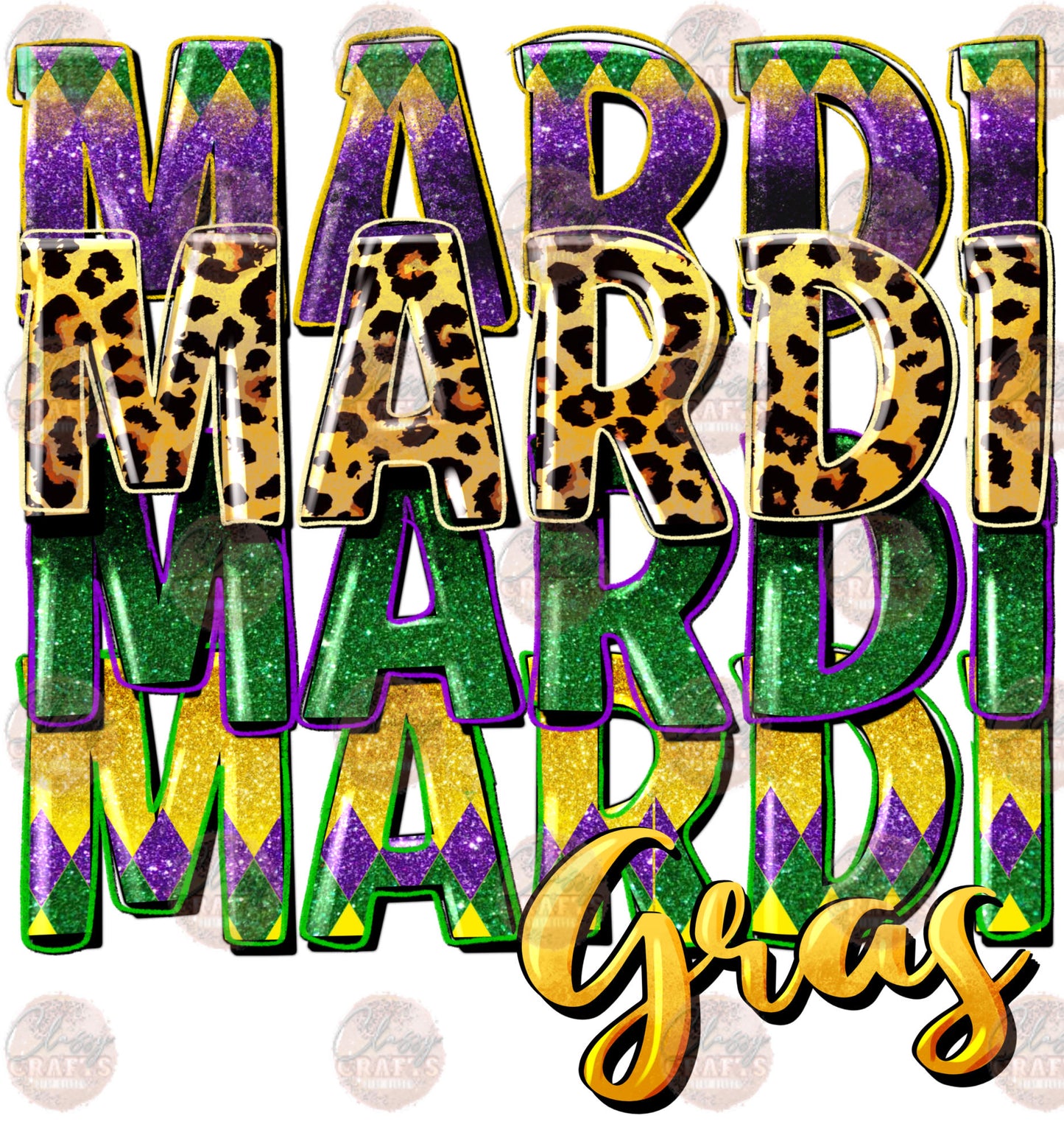 Mardi Gras - Sublimation Transfers