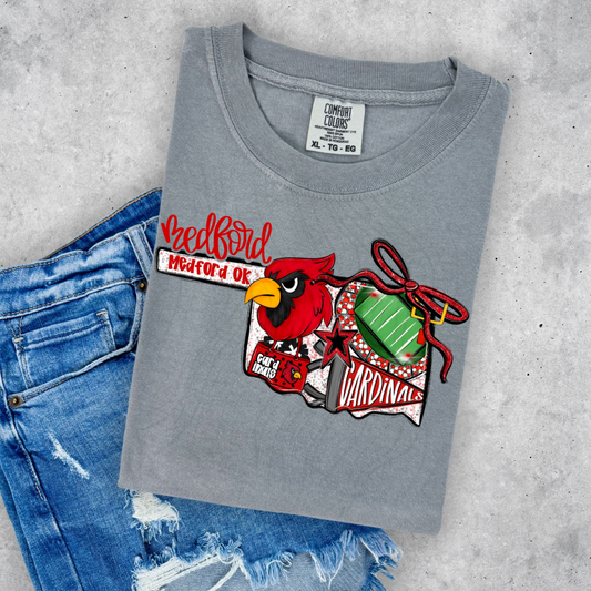 Medford Cardinals Game Day Coquette Transfer