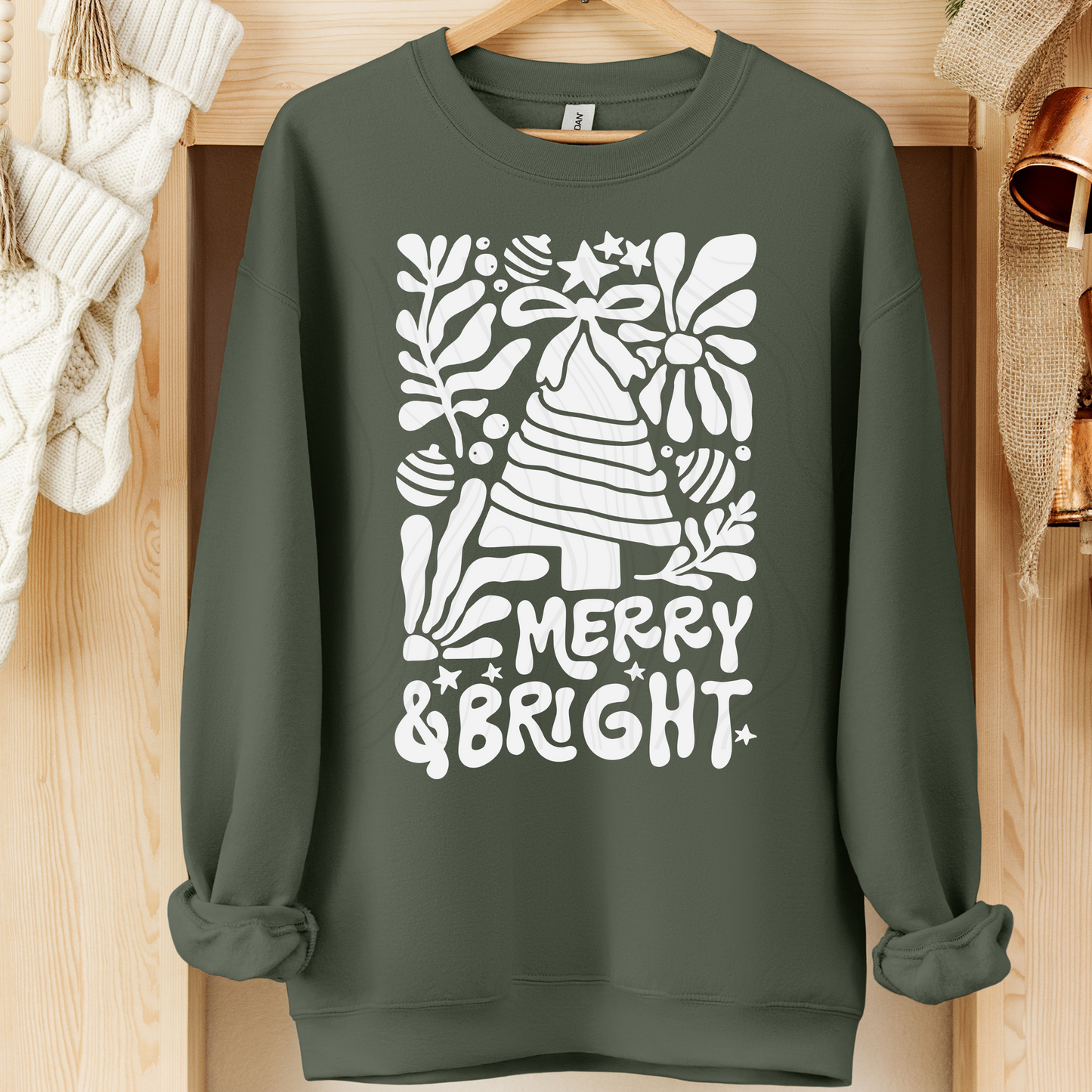 Red Merry And Bright Transfer
