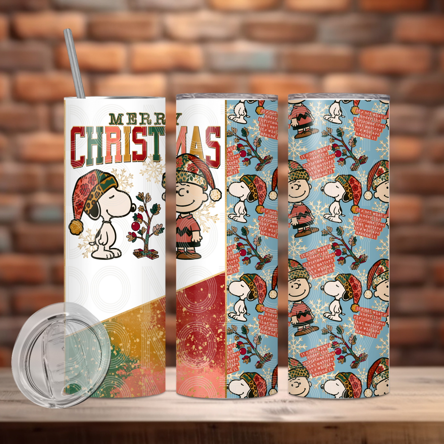 Merry Christmas CB Tumbler Transfer