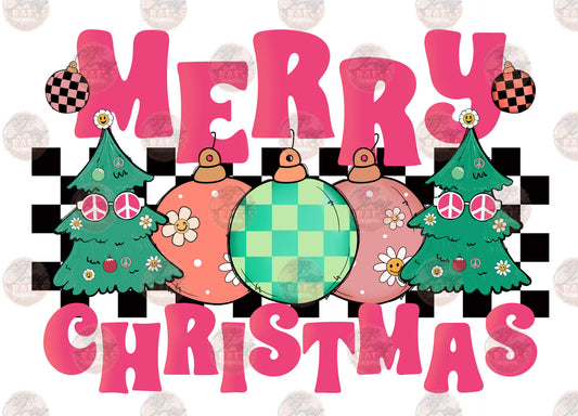 Merry Christmas Groovy - Sublimation Transfer