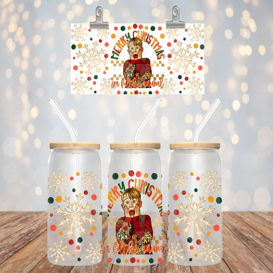 Merry Christmas Ya Libbey Wrap 16 Oz Transfer