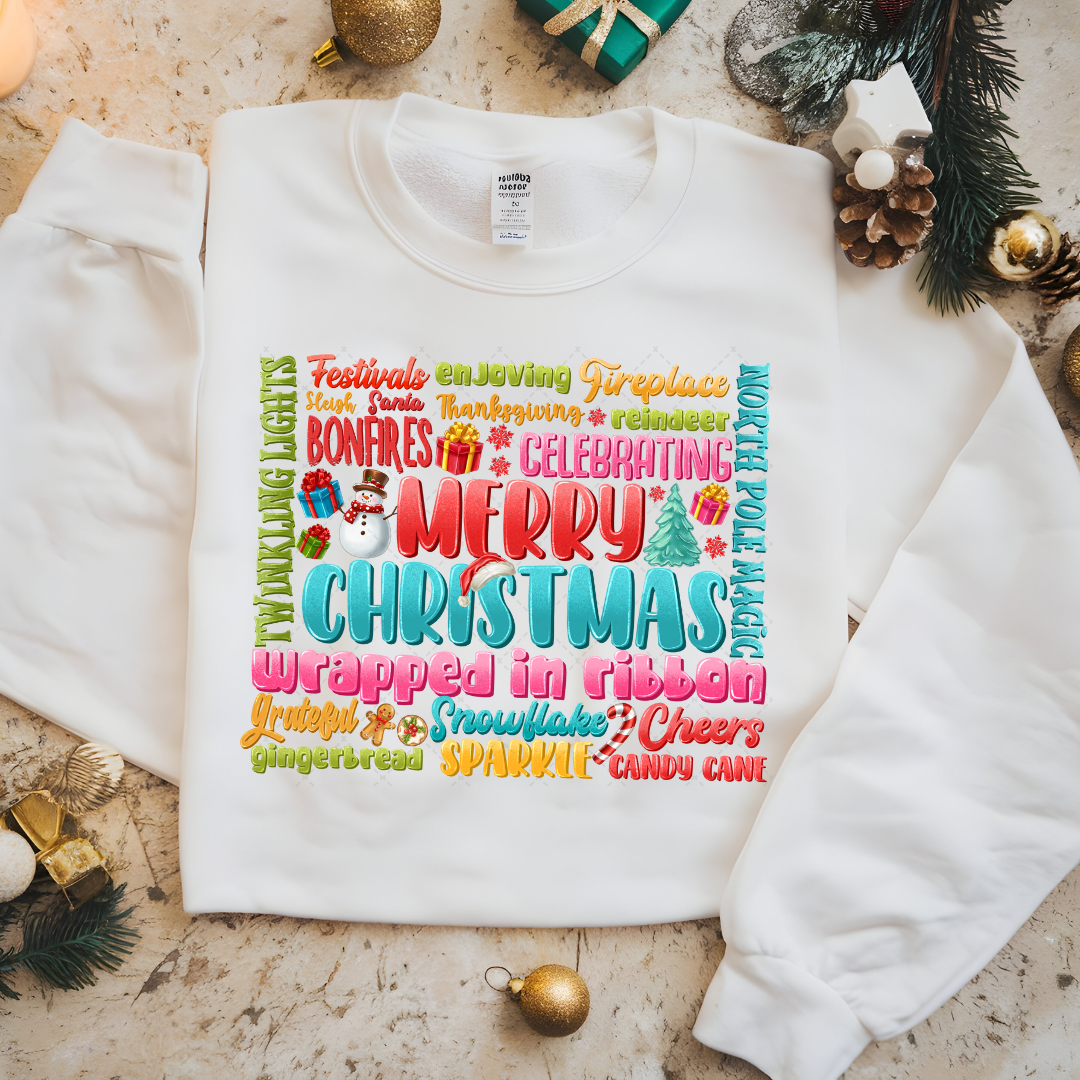 Merry Christmas Typo Transfer