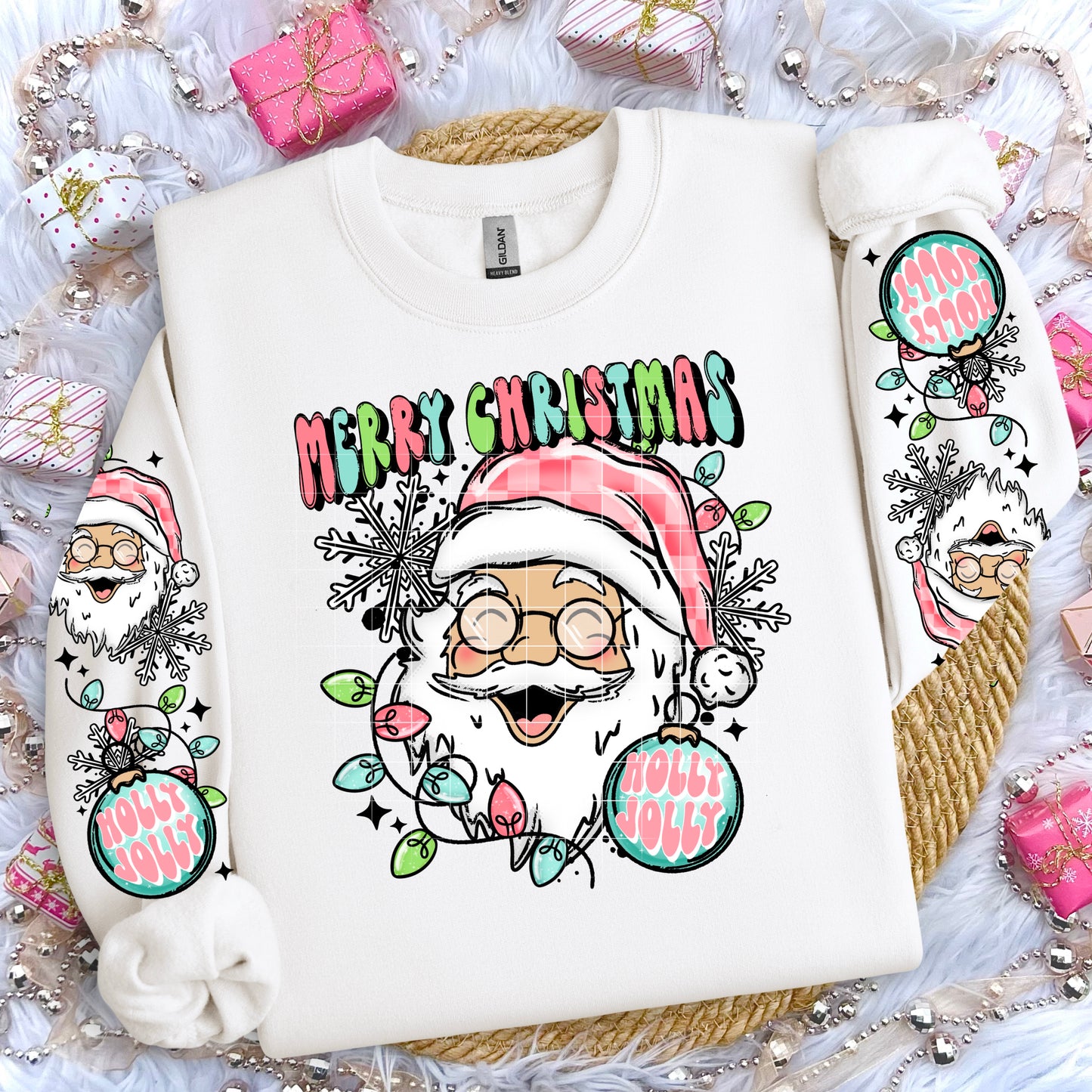 Merry Christmas Santa LS With Sleeve