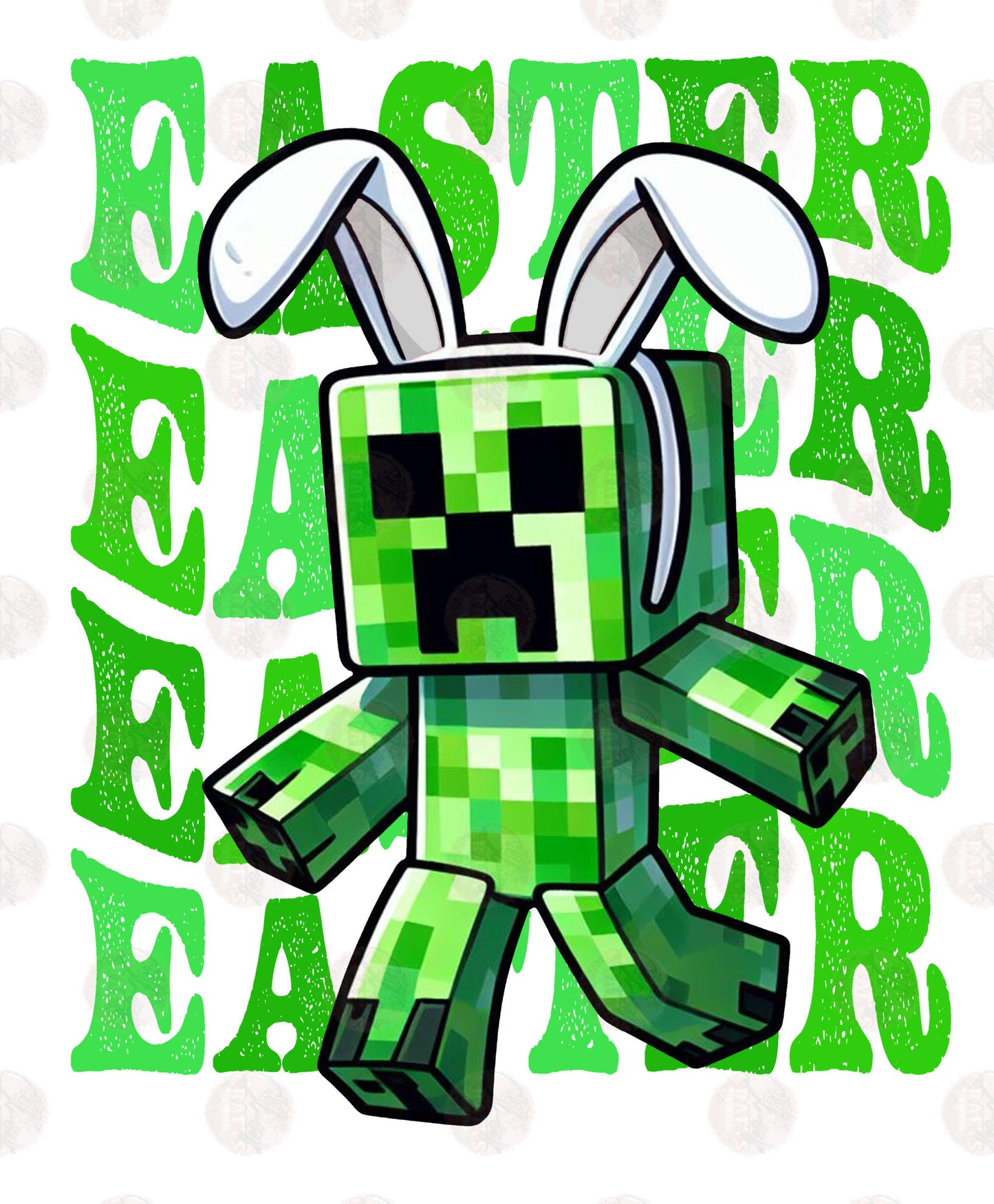 Mine Bunny Easter Transfer