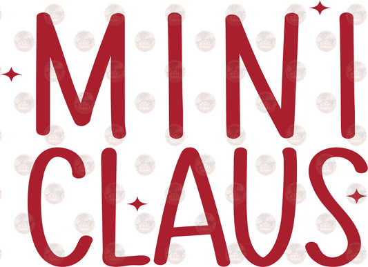 Mini Claus - Sublimation Transfers
