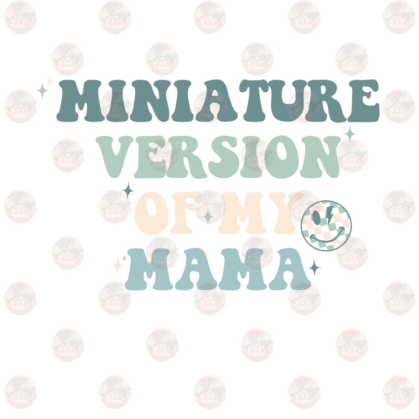 Miniature Version Boy Mama Transfer