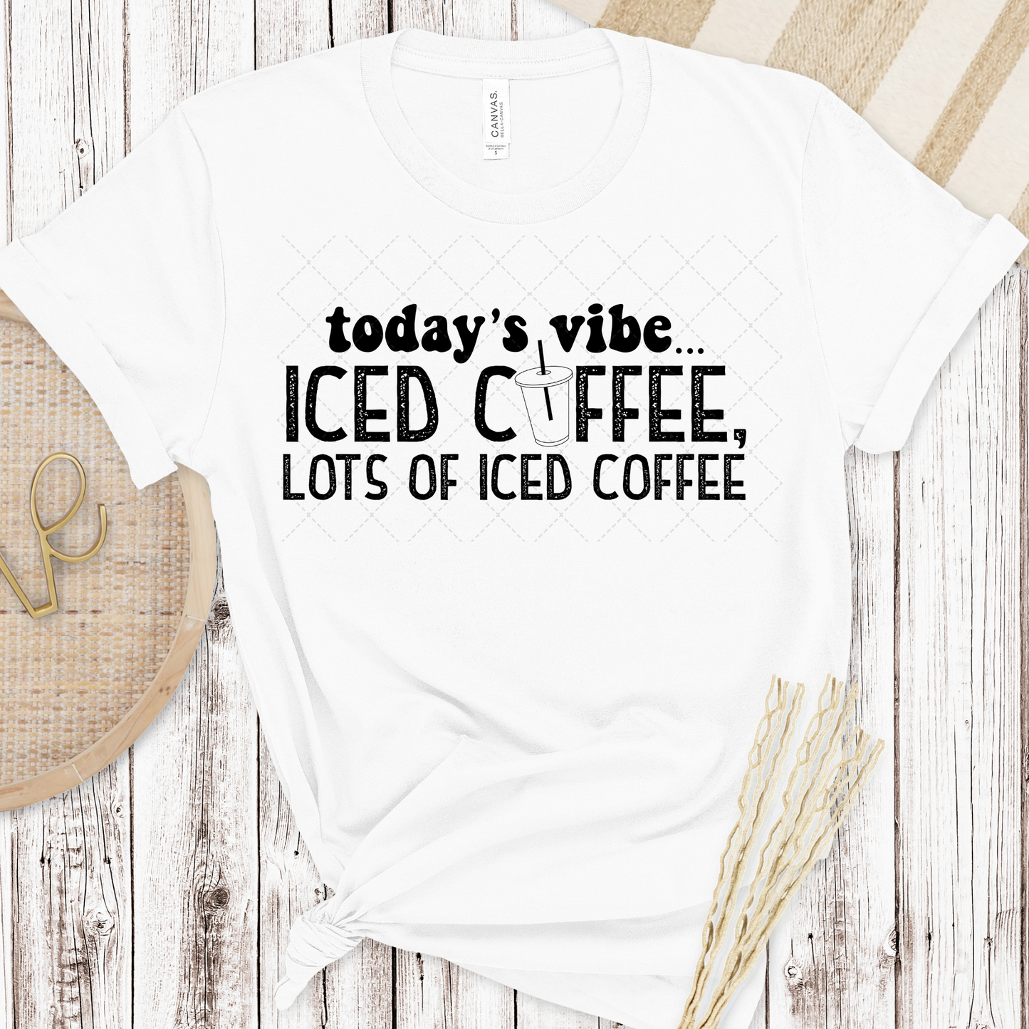 Today's Vibe, Iced Coffee Black Transfer