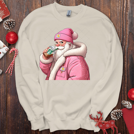 Cute Pink Santa Transfers