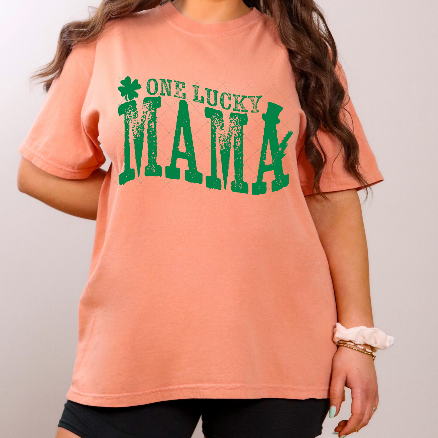 One Lucky Mama Green Transfer