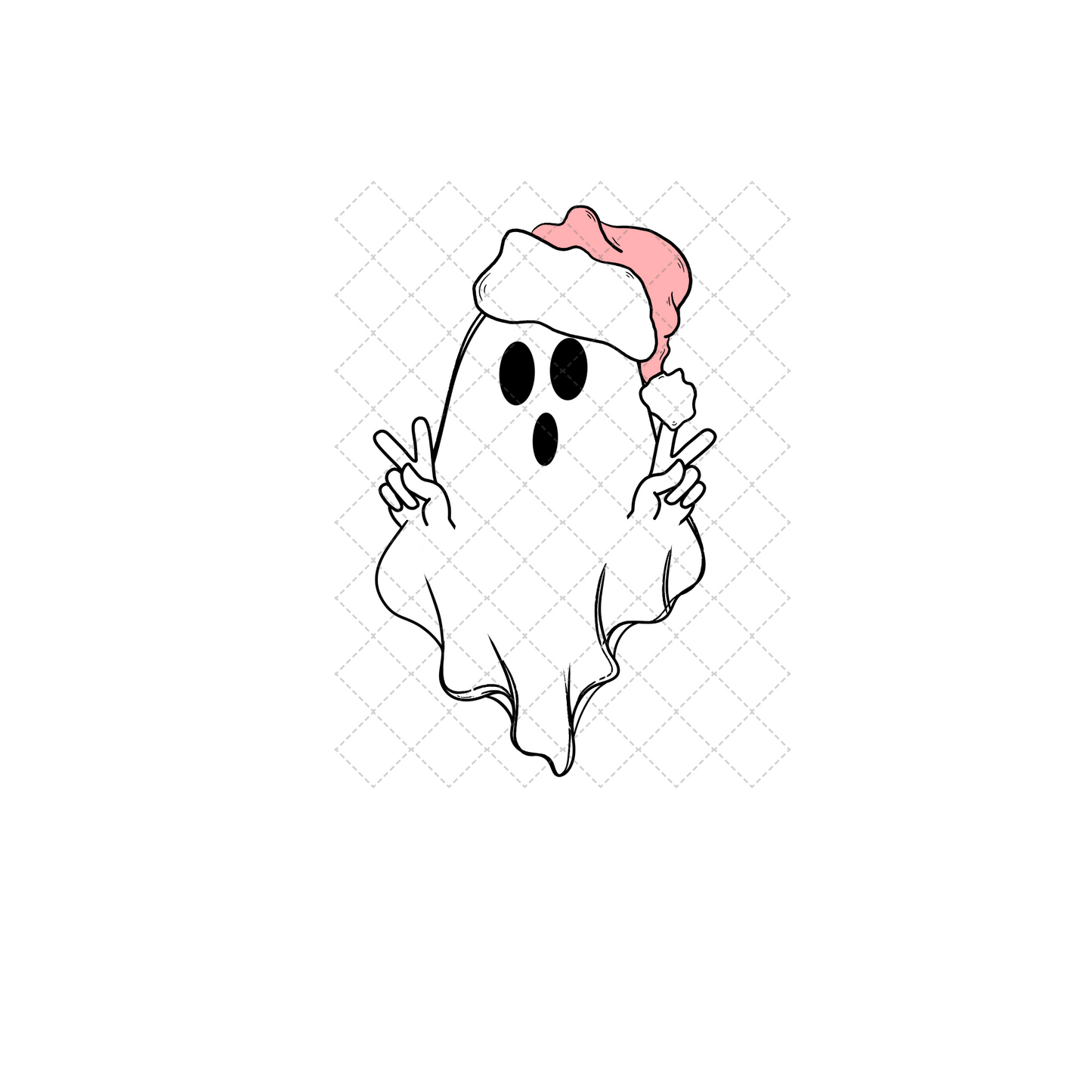 Christmas Spirit Boo  **TWO PART** Transfer