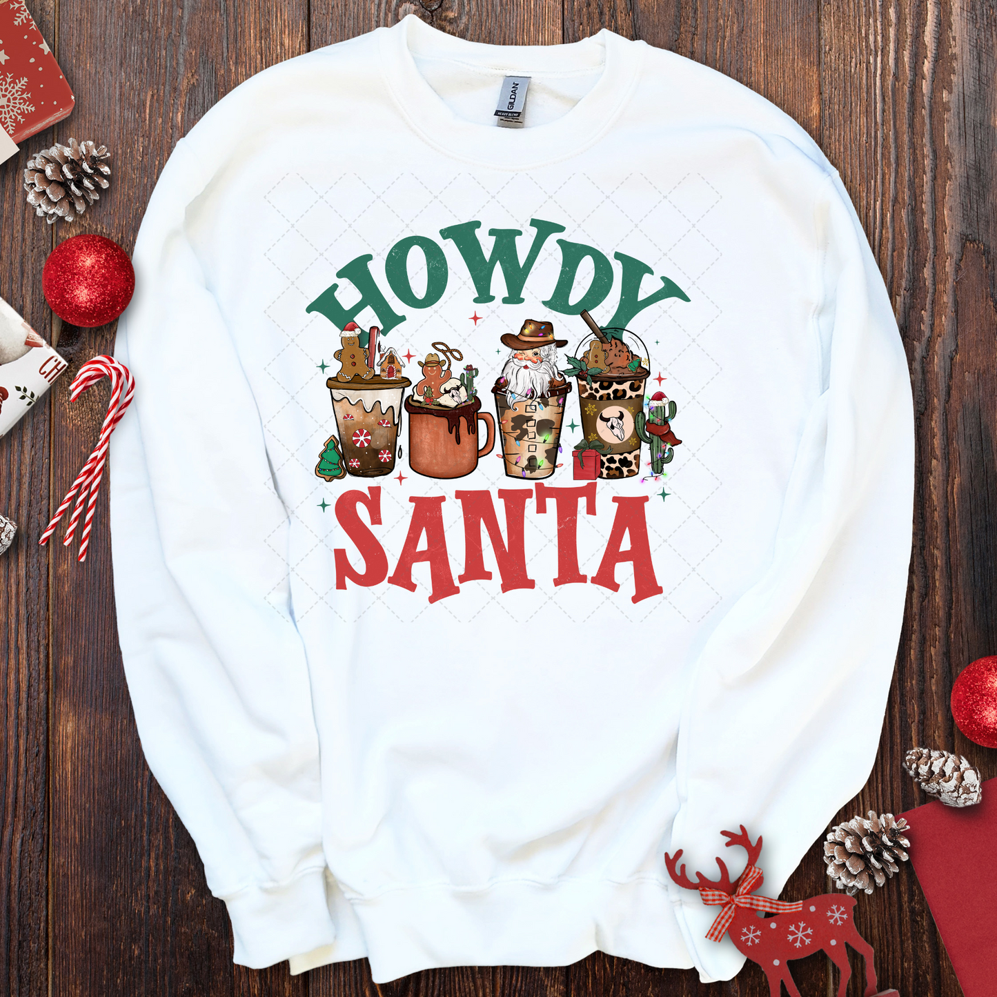 Howdy Santa Coffee Transfer