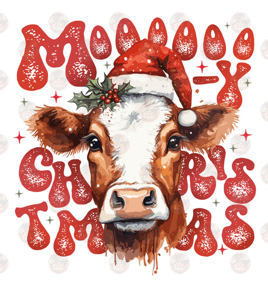 Moo-y Christmas - Sublimation Transfer