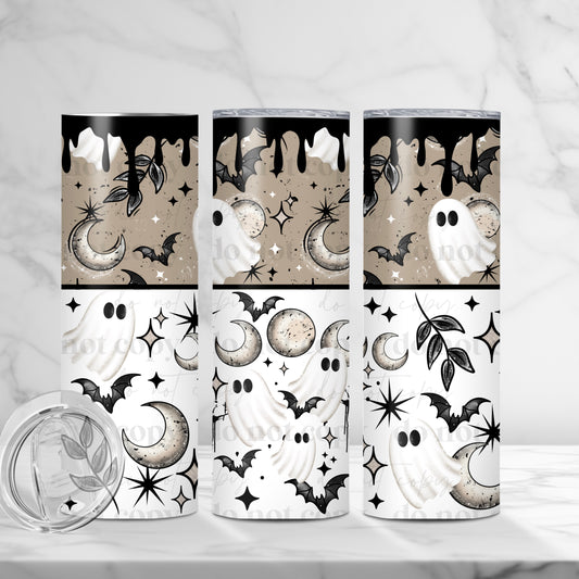 Moon Ghost Tumbler Wrap Transfer